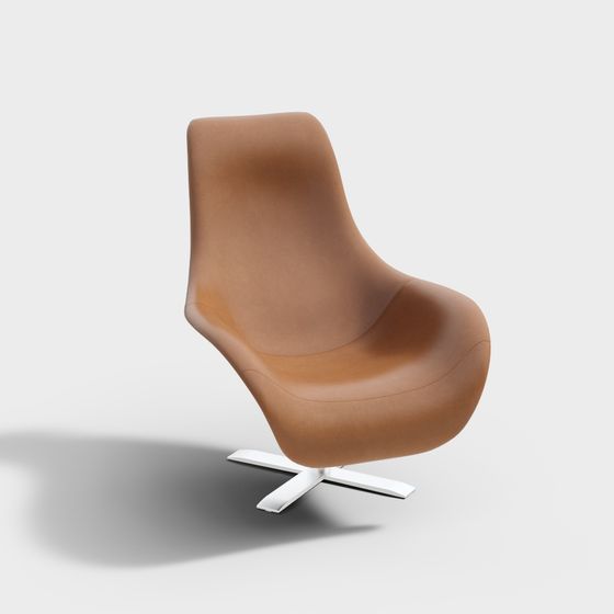 Elegant Streamlined Chair 3D model
