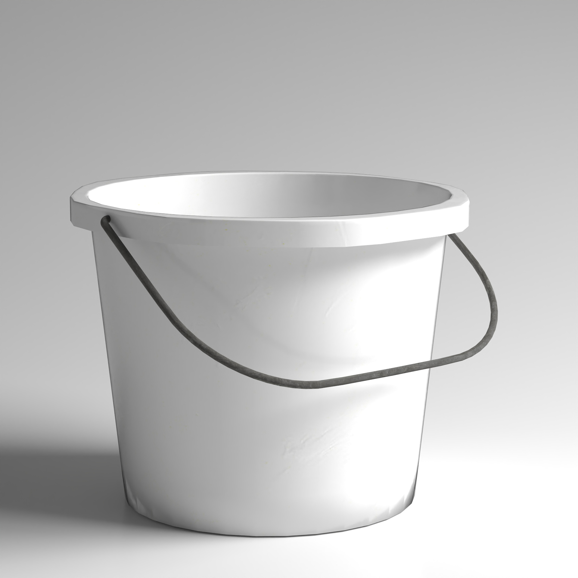 Water Bucket in Gray for Photography Props