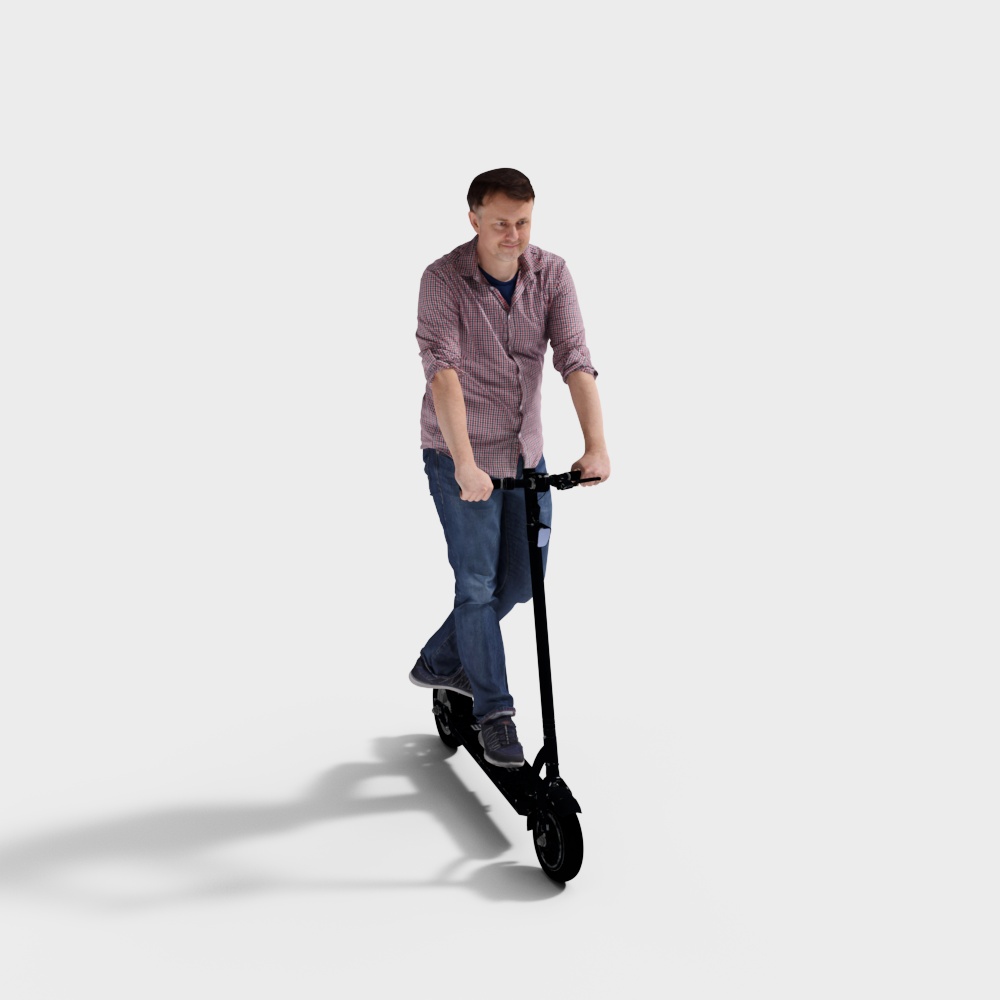 Stylish Electric Scooter 3D model