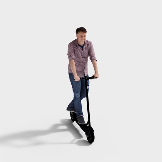 Stylish Electric Scooter 3D model