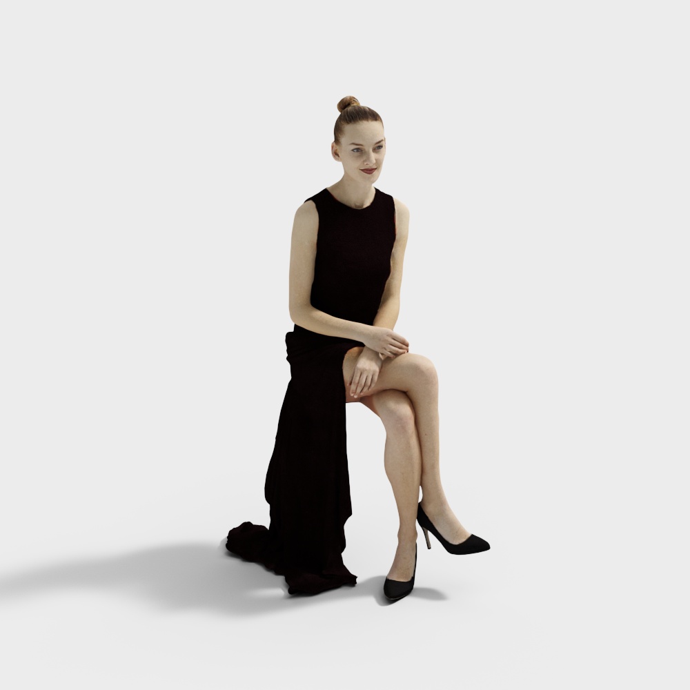 Modern Sitting Woman