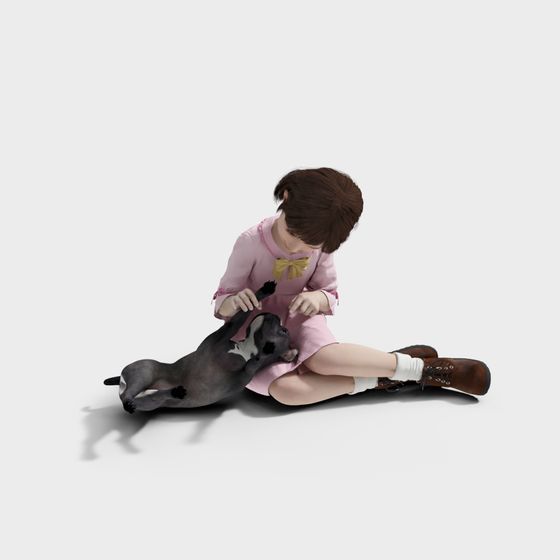 Playful Moments 3D model