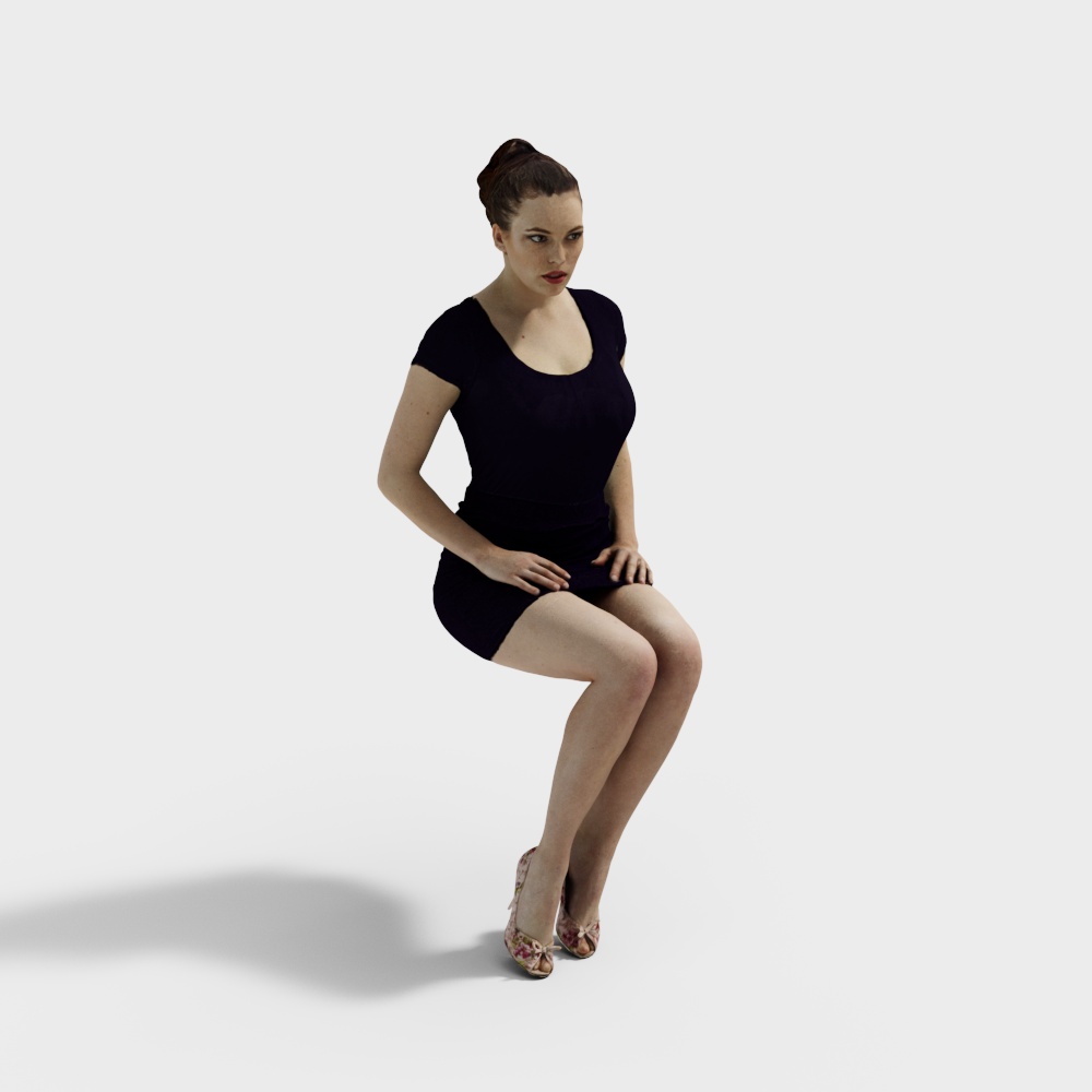 Modern Sitting Woman