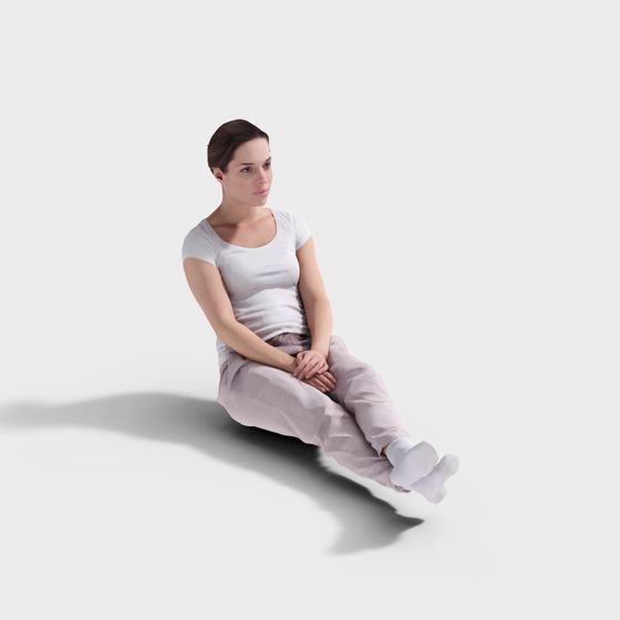 Relaxed Female 3D model