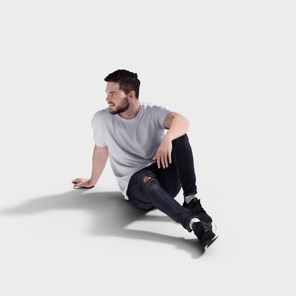 Modern Seated Man