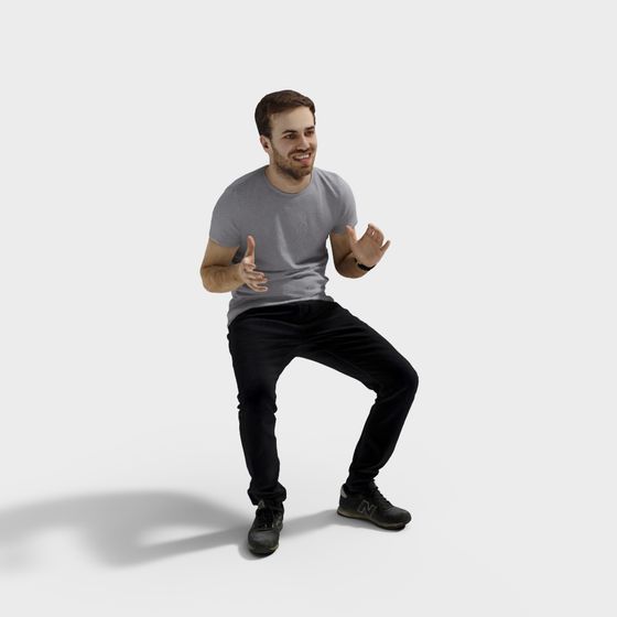 Confident Speaker 3D Model for Creative Projects