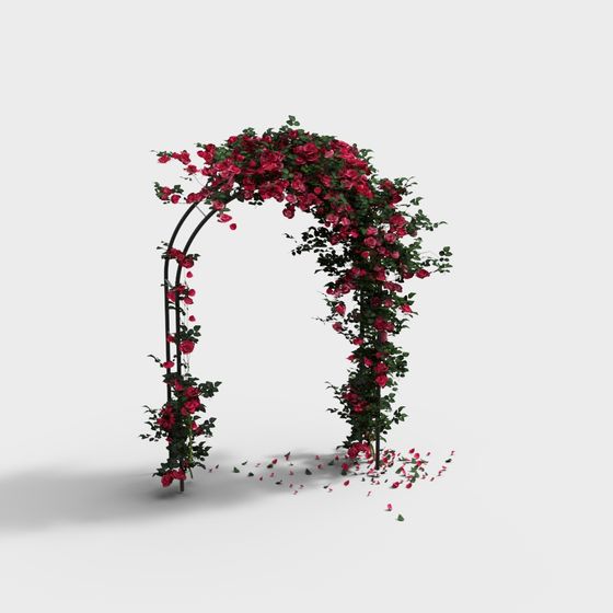 Rose Archway 3D model for Serene Gardens