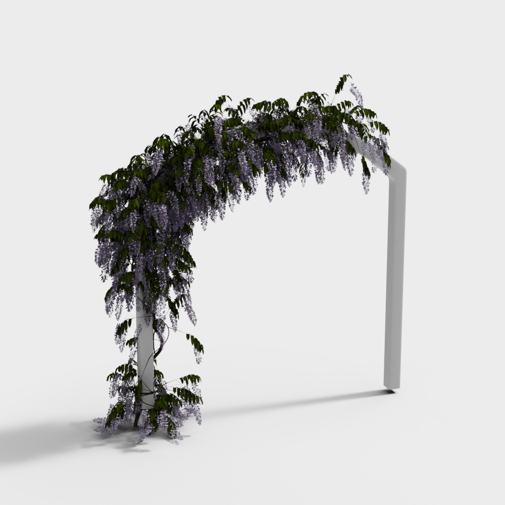 Modern floral archway