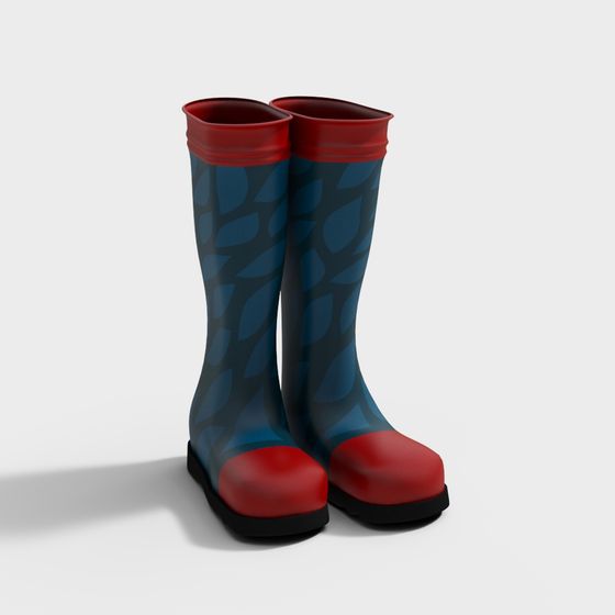Vibrant Rain Boots 3D model