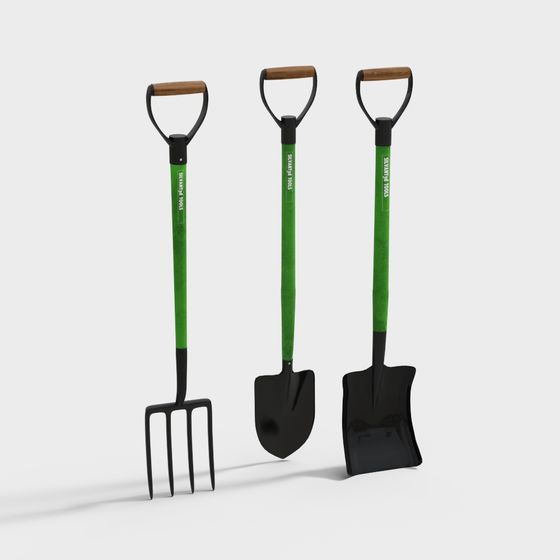 Vibrant Gardening Tools 3D Model