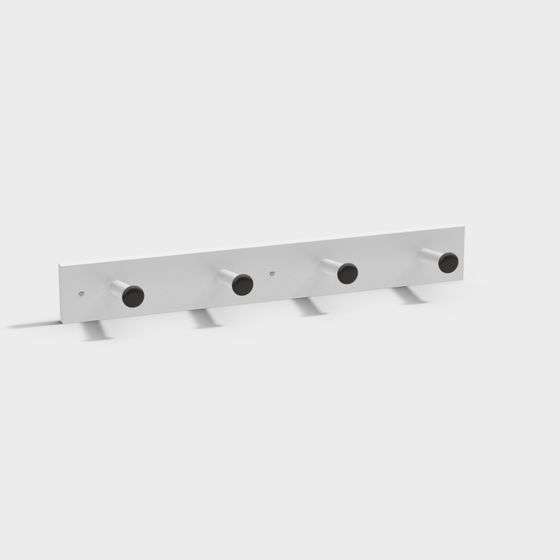 Minimalist Coat Rack 3D model