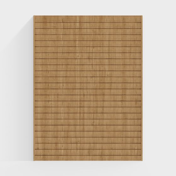 Wooden Slatted Panel 3D model