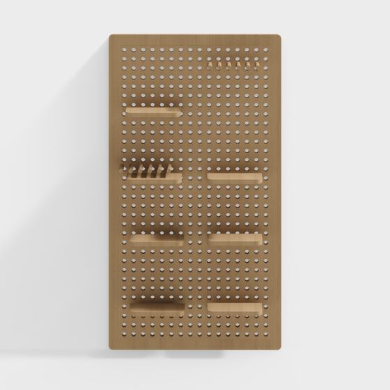 Pegboard Shelf 3D model