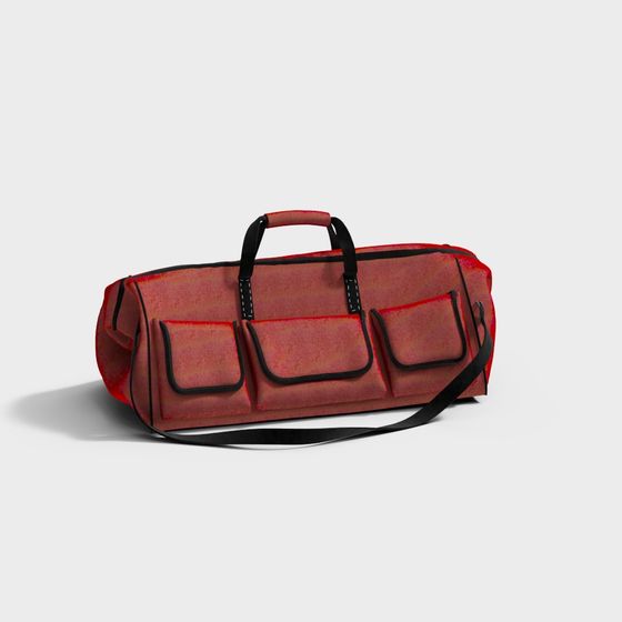 Red Explorer Duffel 3D model