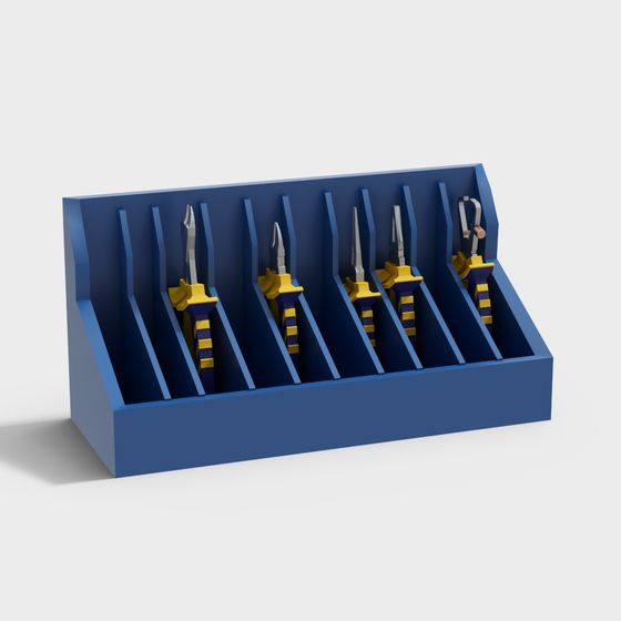 Stylish Screwdriver Organizer 3D model for Creative Projects