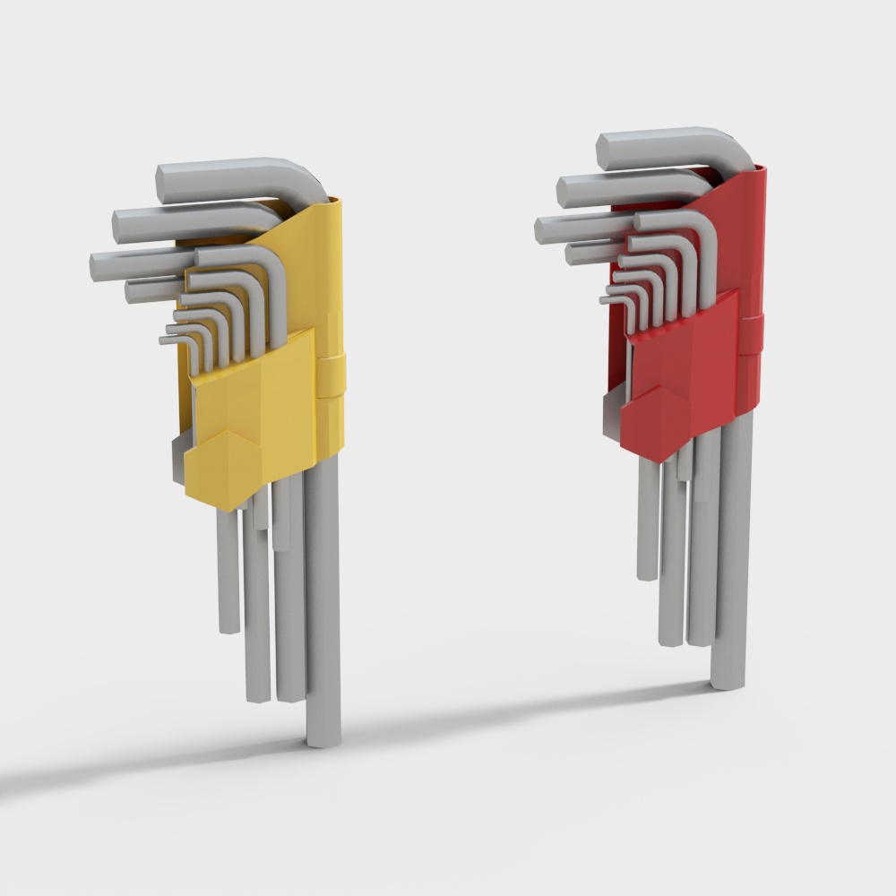 Versatile Low-Poly Screwdriver 3D Model Toolkit