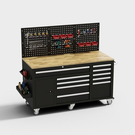 Versatile Mobile Tool Cart 3D model