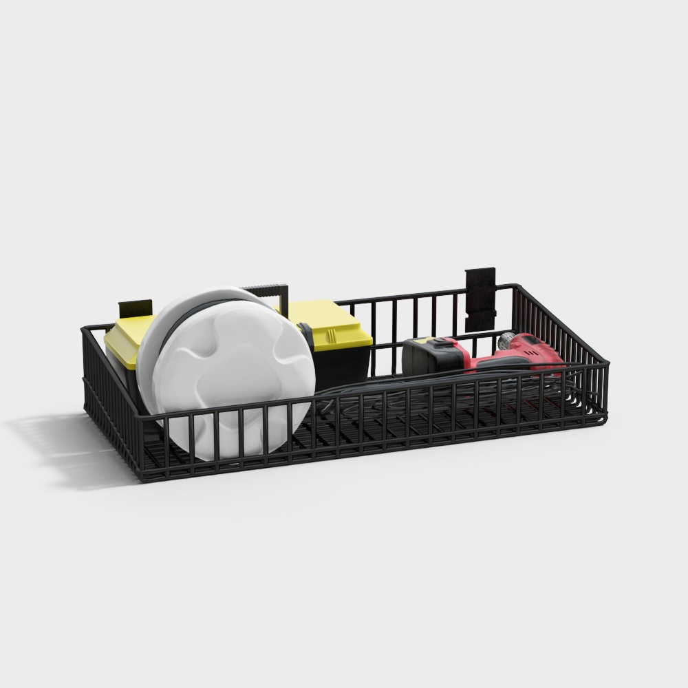 Stylish Tool Storage Basket 3D model for Modern Design