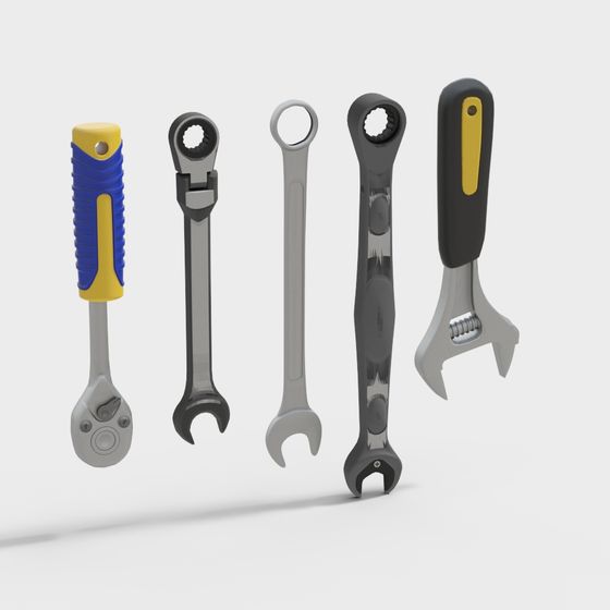 Realistic Wrench 3D Model for Designers and Developers