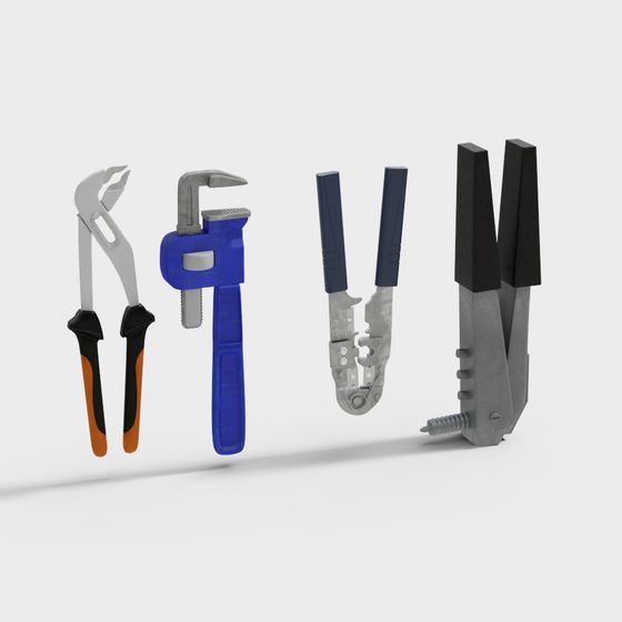 Low-Poly 3D Tool Set Model for Creative Projects