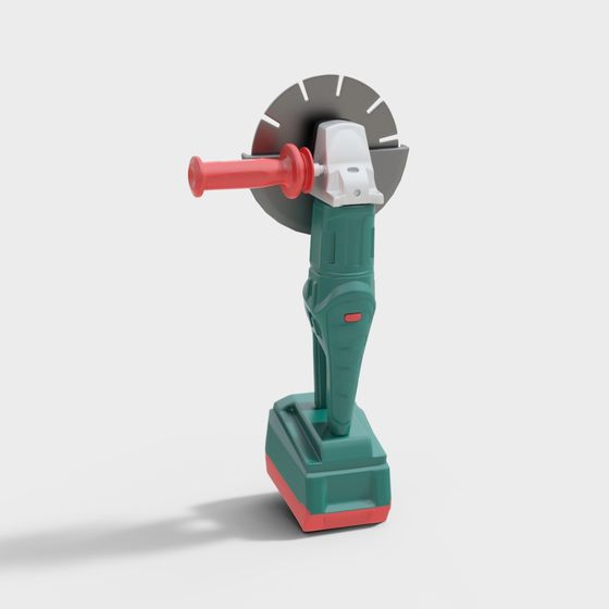 Realistic Angle Grinder 3D model