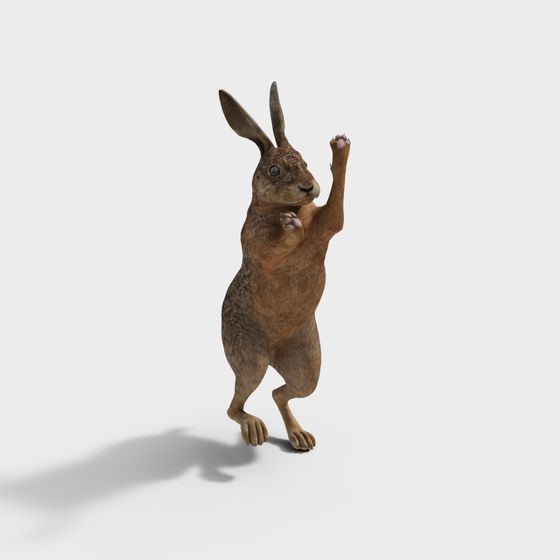 Enchanting Forest Dancer Bunny 3D model
