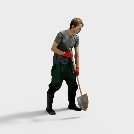 Gardener in Action 3D model