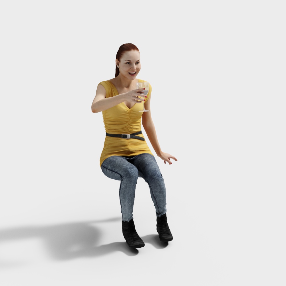 Urban Night Banquet 3D Model