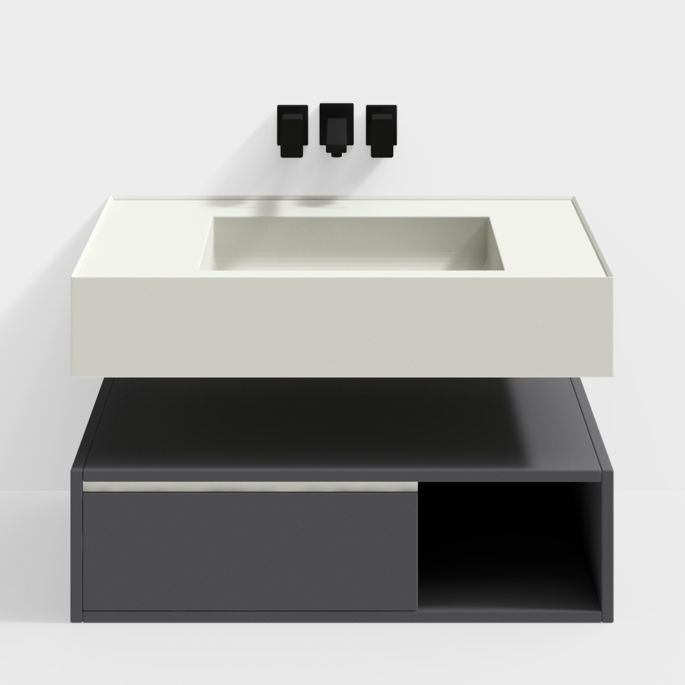 Mirrorless Bathroom Cabinet