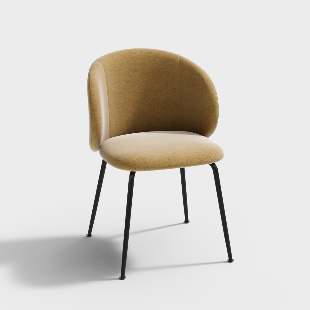 Chaise avec dossier moderne Minotti