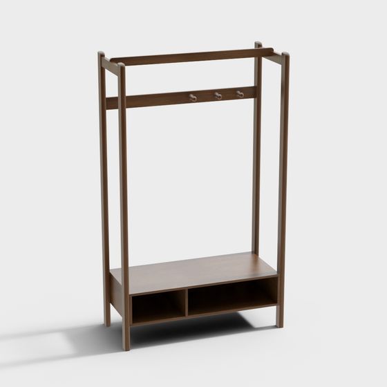 Vogelscheuchen Kleiderständer - Walnussfarben