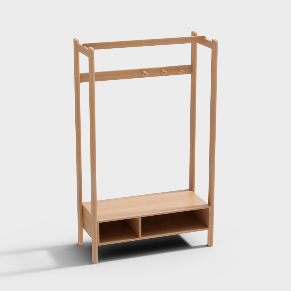 Scarecrow Coat Rack - Natural Wood Color