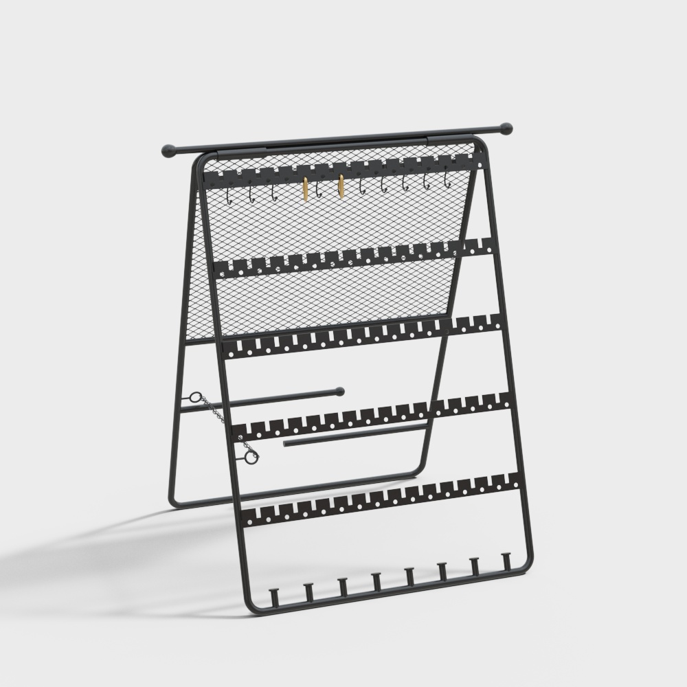 Stylish Jewelry Display Rack 3D model