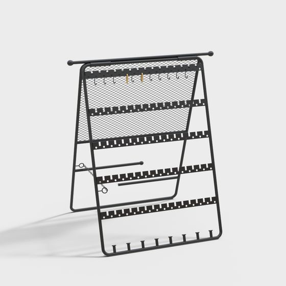 Stylish Jewelry Display Rack 3D model