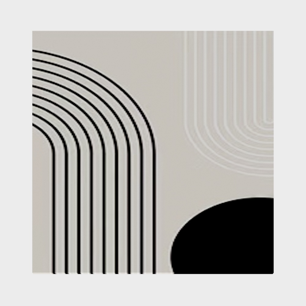 Abstract Lines 3D Model – Low-Poly Black & White Design