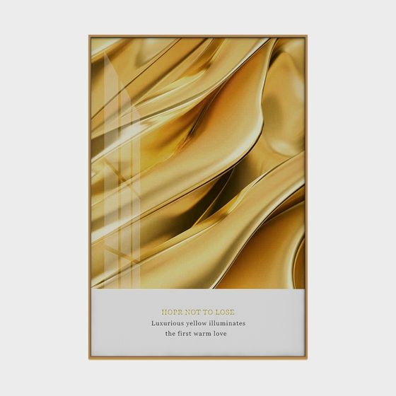 Flowing Gold Frame 3D model