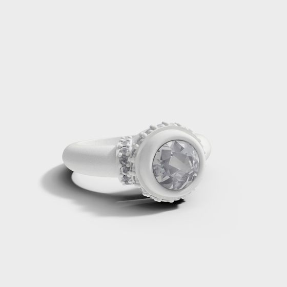 Elegant Low-Poly Ring 3D model