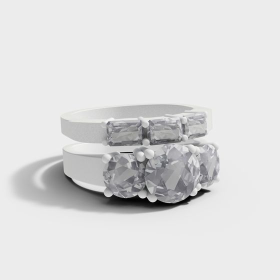 Charming Low-Poly Ring 3D model