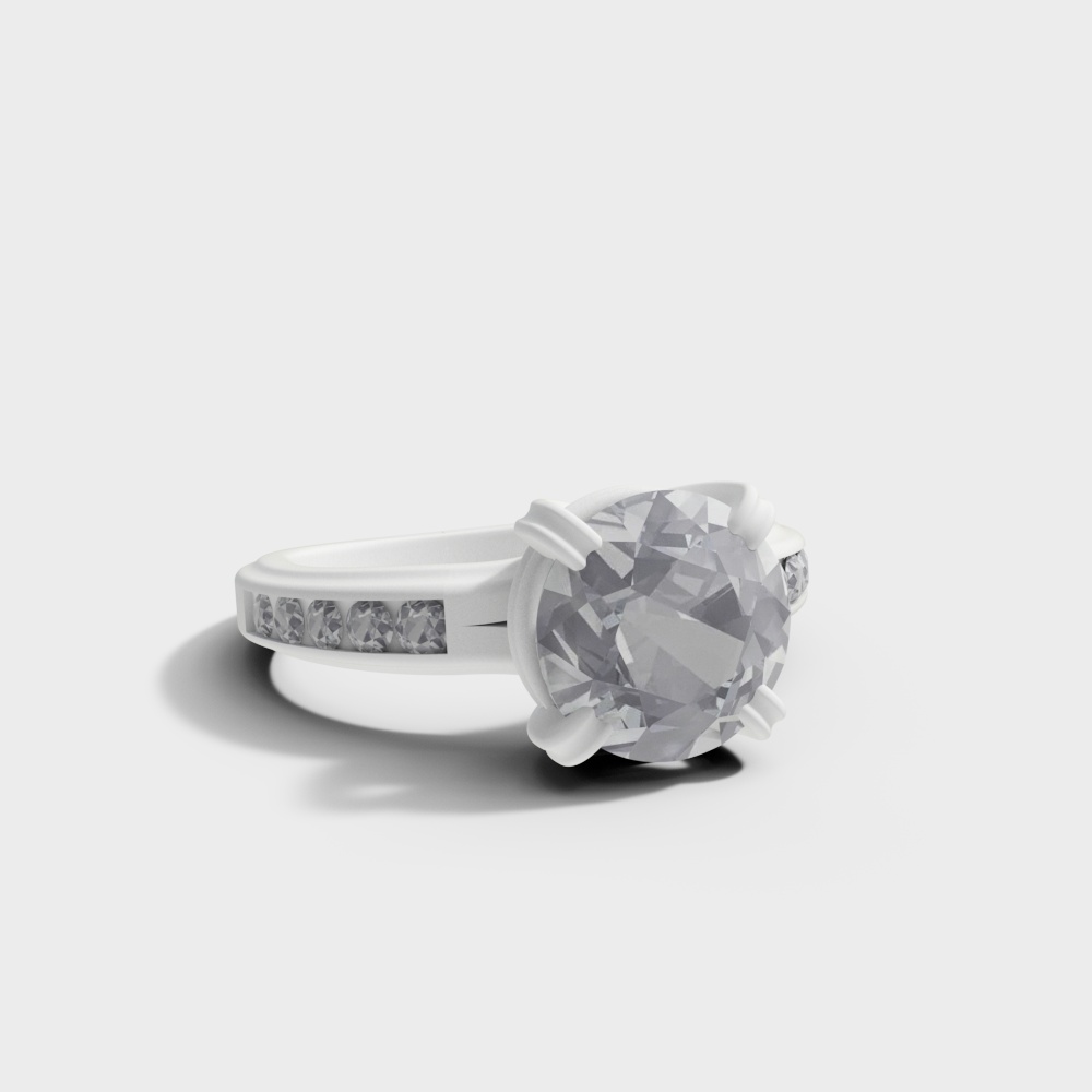 Anello Moderno con Diamante