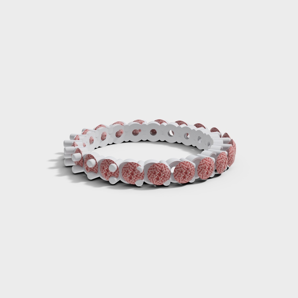 Flower Language Bracelet 3D model