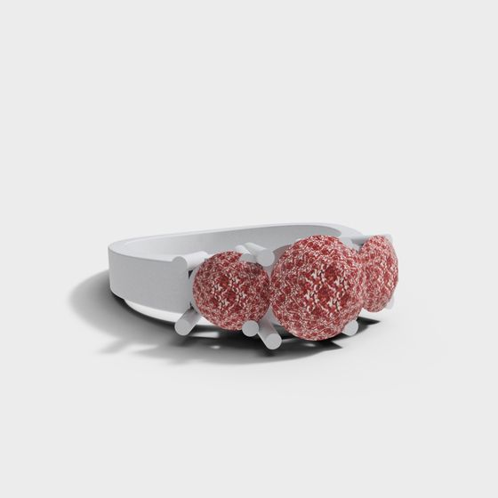 Snowball Bracelet 3D model