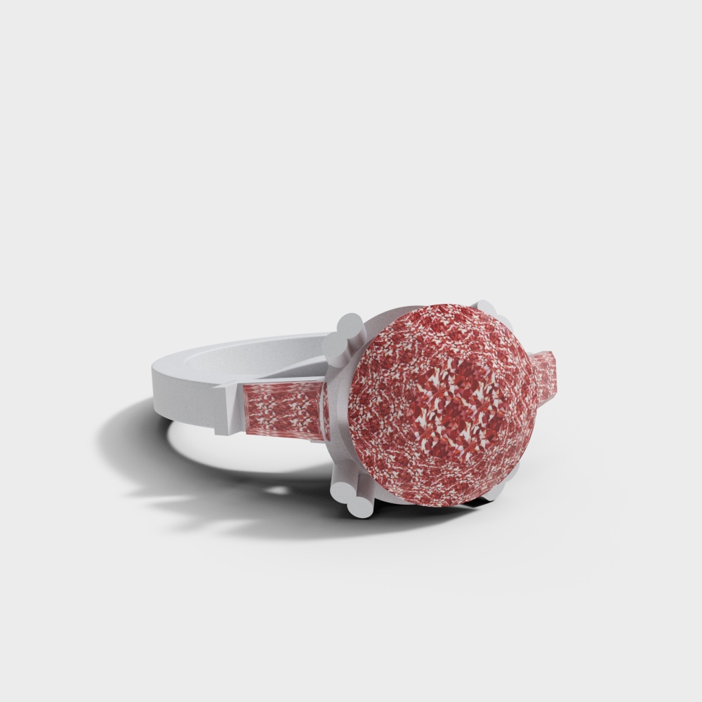 Anello Diamante Rosa Moderno