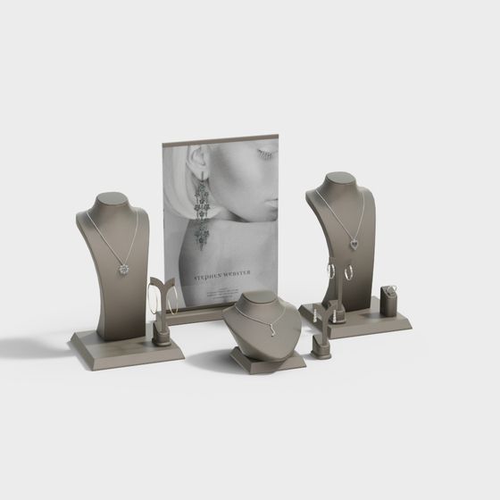 Stephan Webster Jewelry Display 3D model for Elegant Interiors