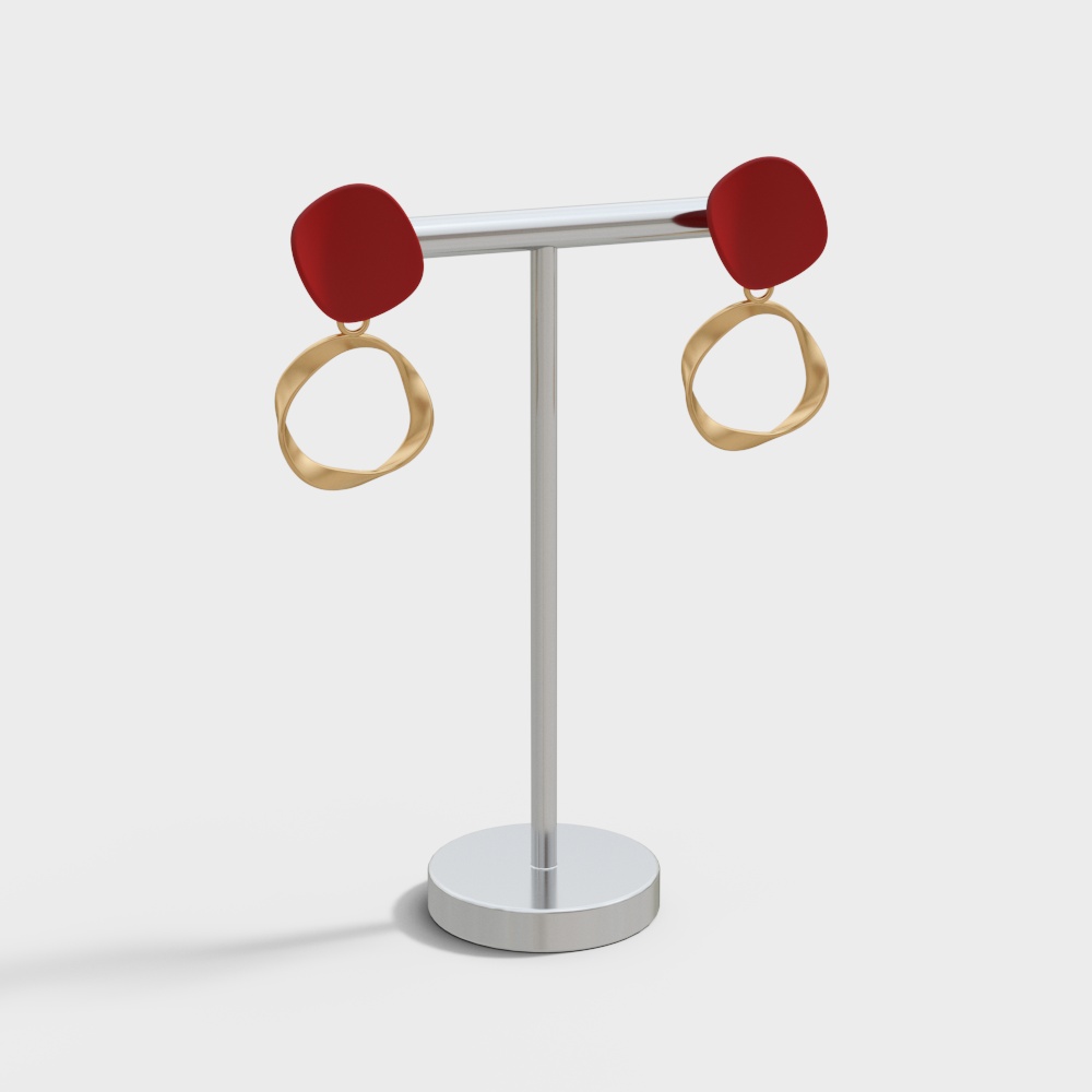 ชั้นวางแสดงต่างหูมินิมอลสมัยใหม่