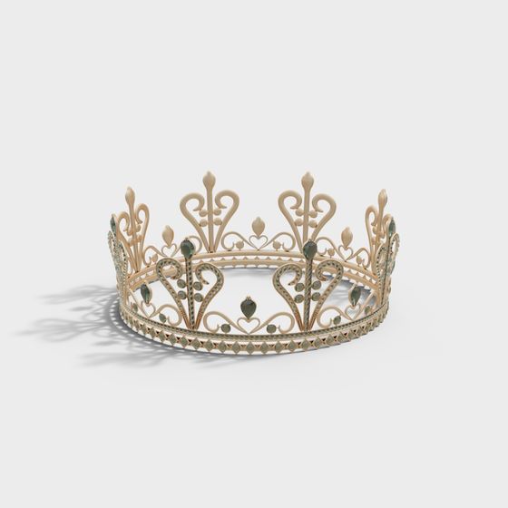 Dreamlike Low-Poly Crown 3D model