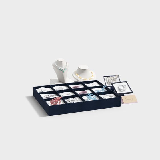 Elegant Jewelry Display 3D Model