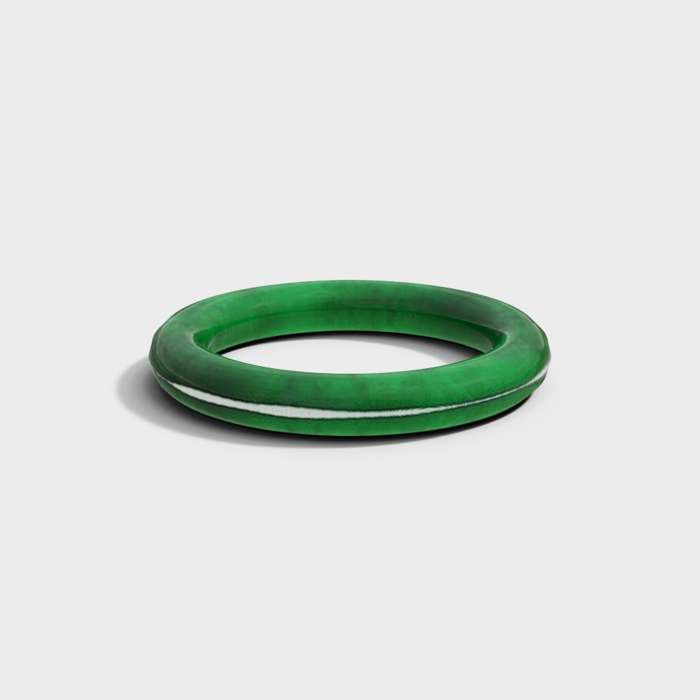 Elegant Emerald Ring 3D model