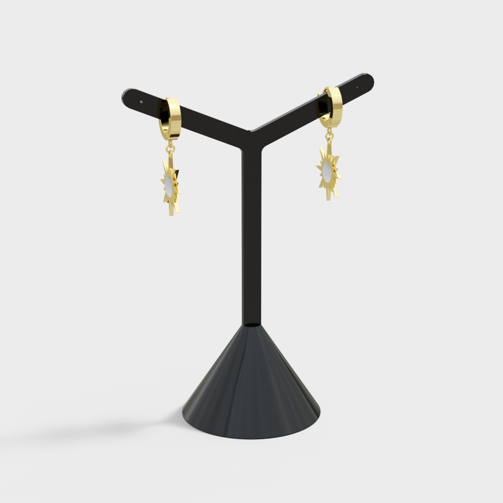 Étagère moderne d'exposition de boucles d'oreilles