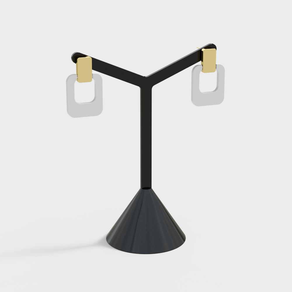 Bông tai tối giản hiện đại