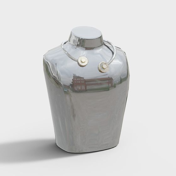 Mirror Reflective Tank 3D model